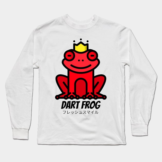 Poison Dart Frog Red Animal Long Sleeve T-Shirt by BradleyHeal